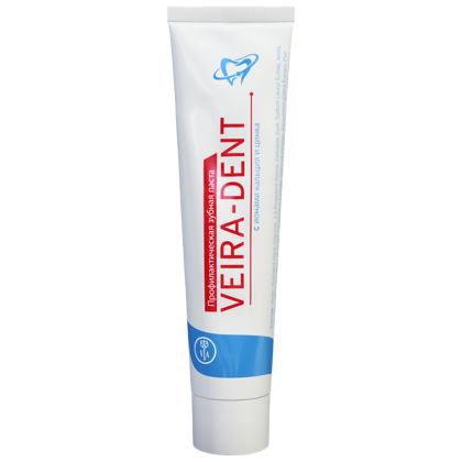 Зубная паста c ионами кальция и цинка VEIRA-DENT